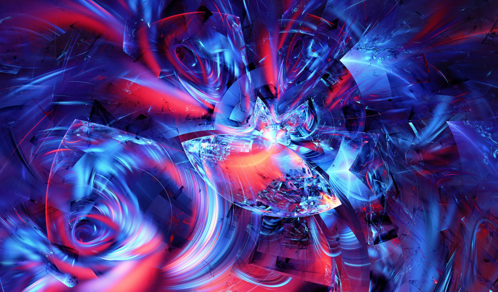 Градиентный фрактальный рисунок