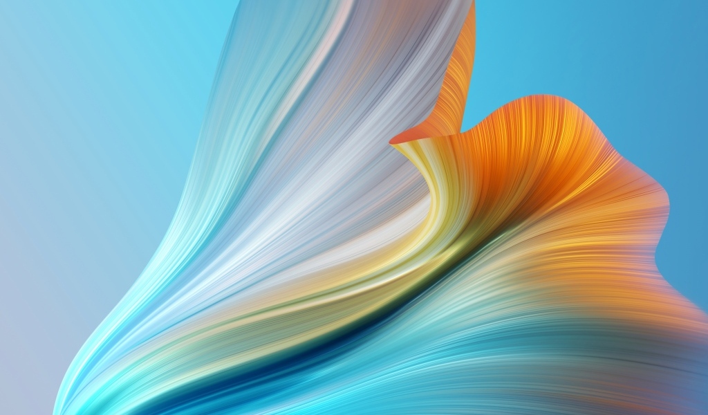 Градиентный рисунок на голубом фоне