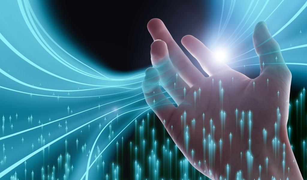 Рука ловит нейронные волны 