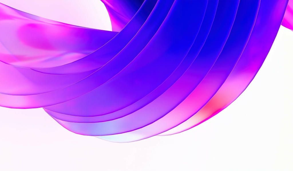 Сиреневые волны на белом фоне