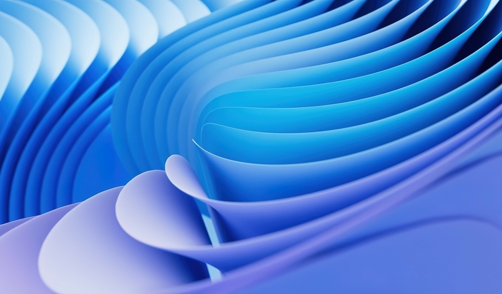 Много голубых волн крупным планом