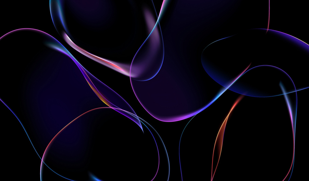 Разноцветные абстрактные пузыри на черном фоне