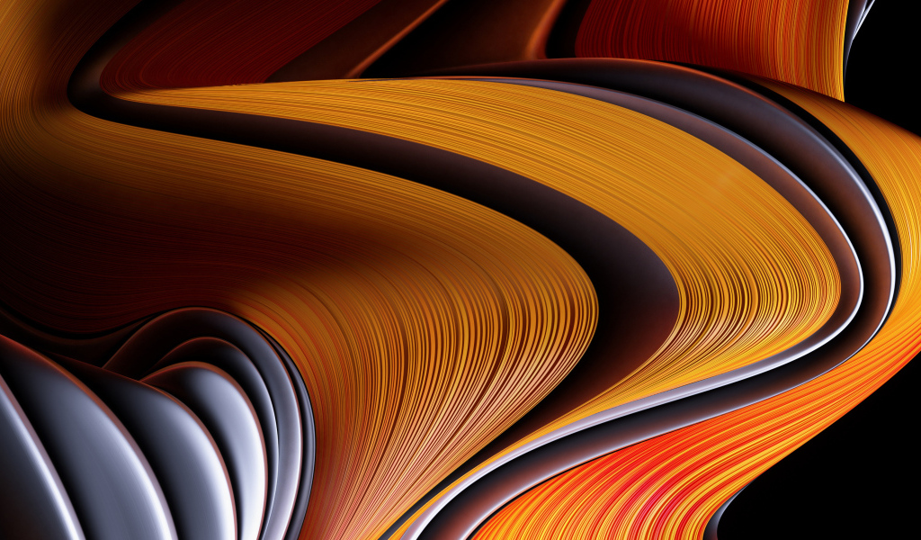 Оранжевый волнистый абстрактный узор