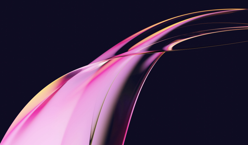 Розовый абстрактный лепесток на черном фоне