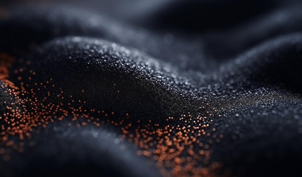 Блестящий абстрактный черный песок