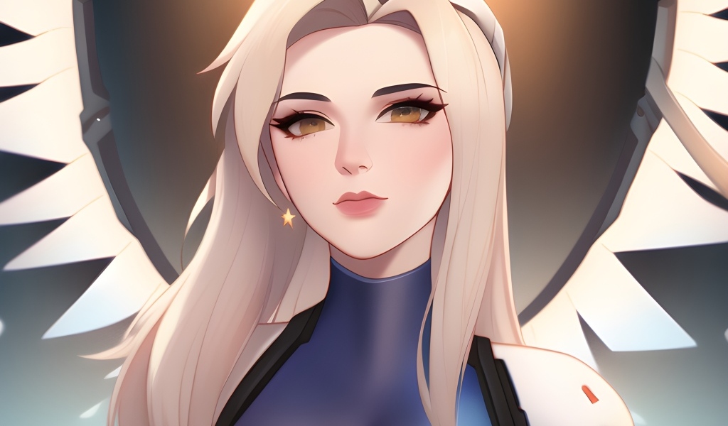 Девушка аниме с белыми волосами