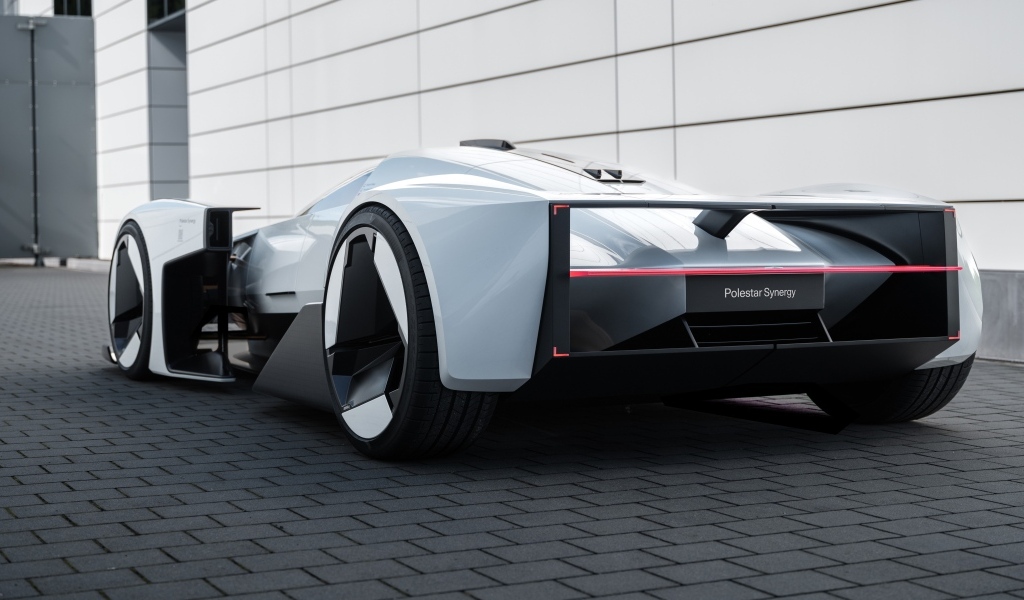 Спорткар Polestar Synergy 2023 года вид сзади