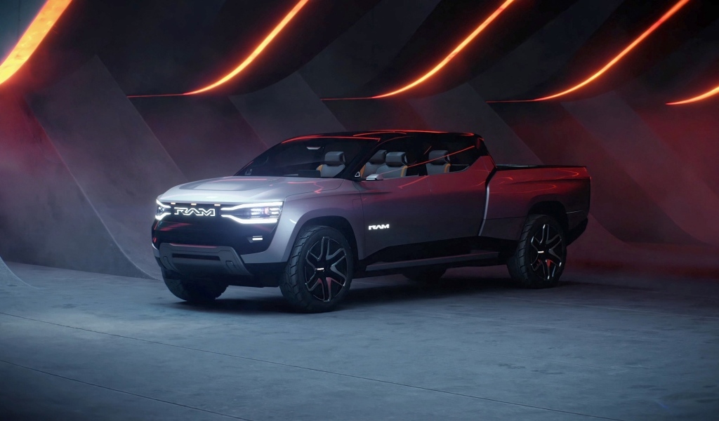 Большой Ram 1500 Revolution BEV Concept 2023 года