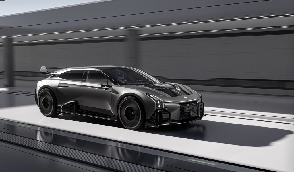 Черный автомобиль HiPhi A 2023 года