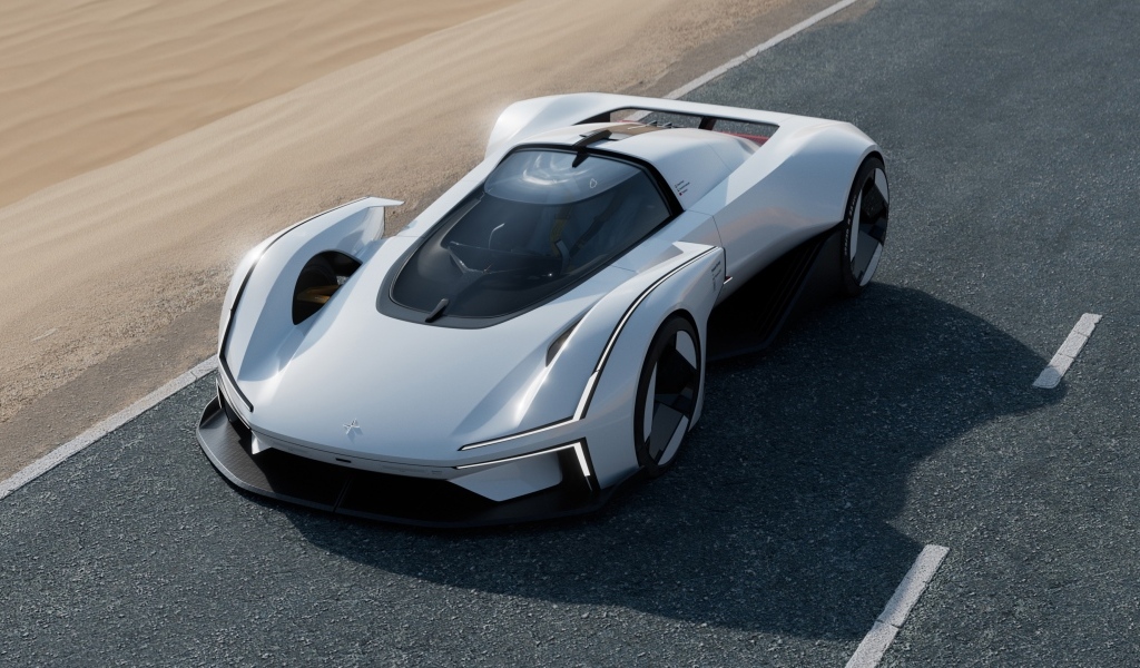 Вид сверху на автомобиль Polestar Synergy 2023 года