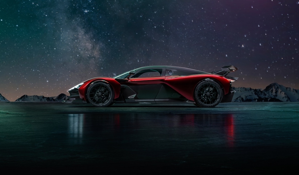 Спортивный автомобиль Zenvo Aurora Agil  на фоне ночного неба