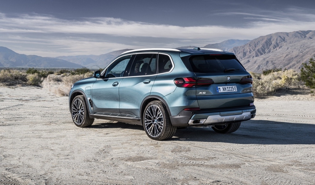 Кроссовер BMW X5 2023 вид сзади