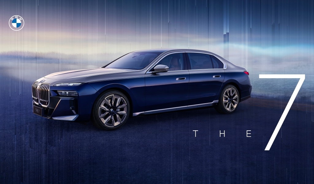 Презентация нового стильного автомобиля BMW I7