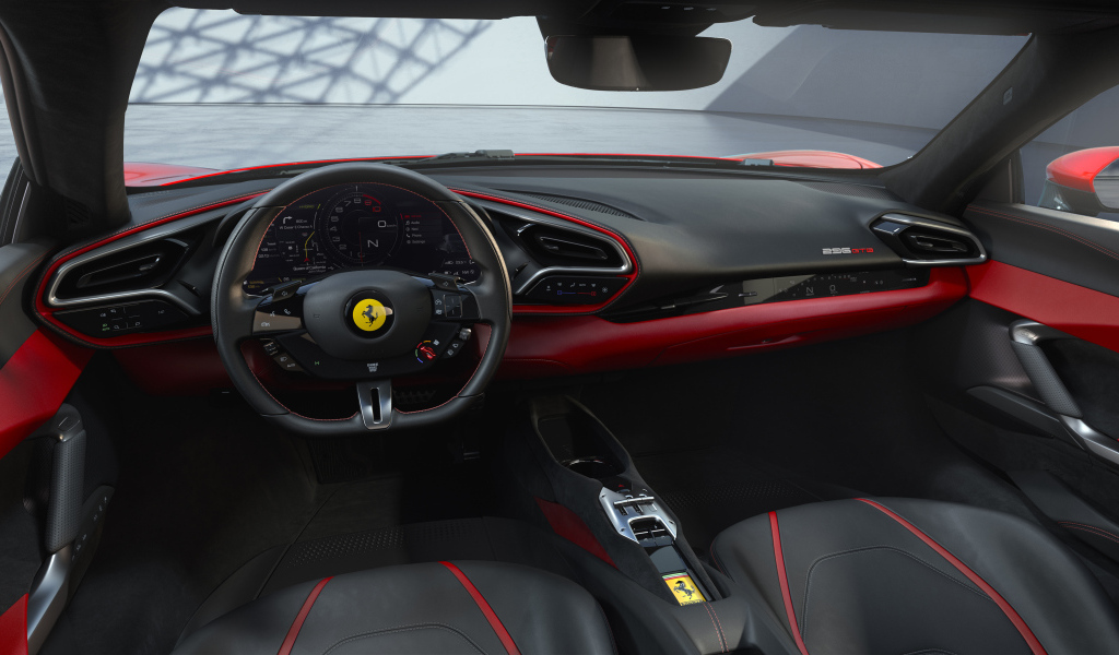 Салон автомобиля  Ferrari 296 GTB 2022 года