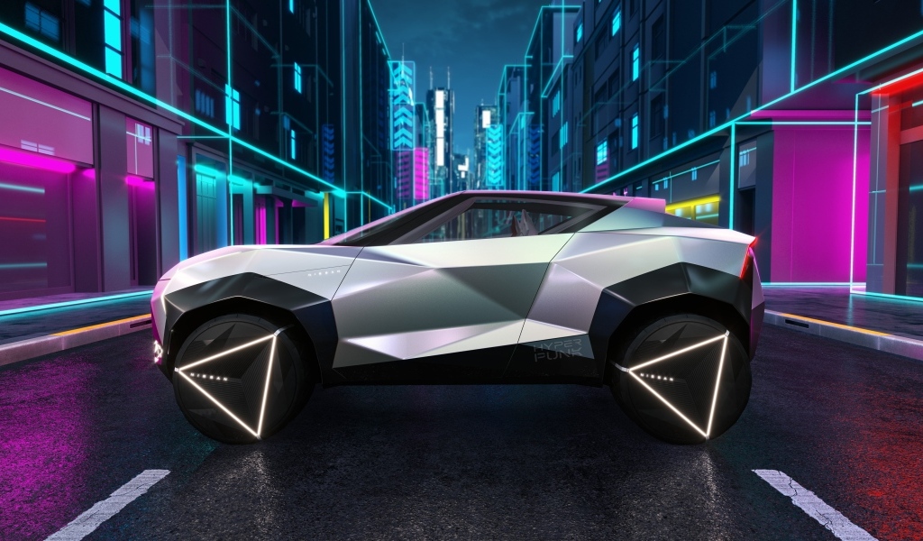 Автомобиль Nissan Hyper Punk вид сбоку