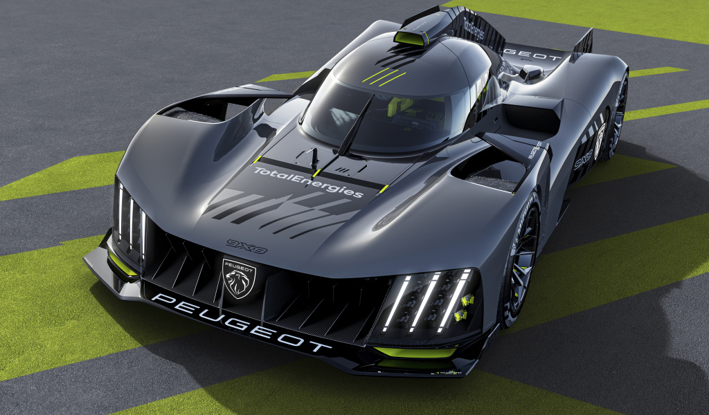 Быстрый автомобиль Peugeot 9X8,  2022 года