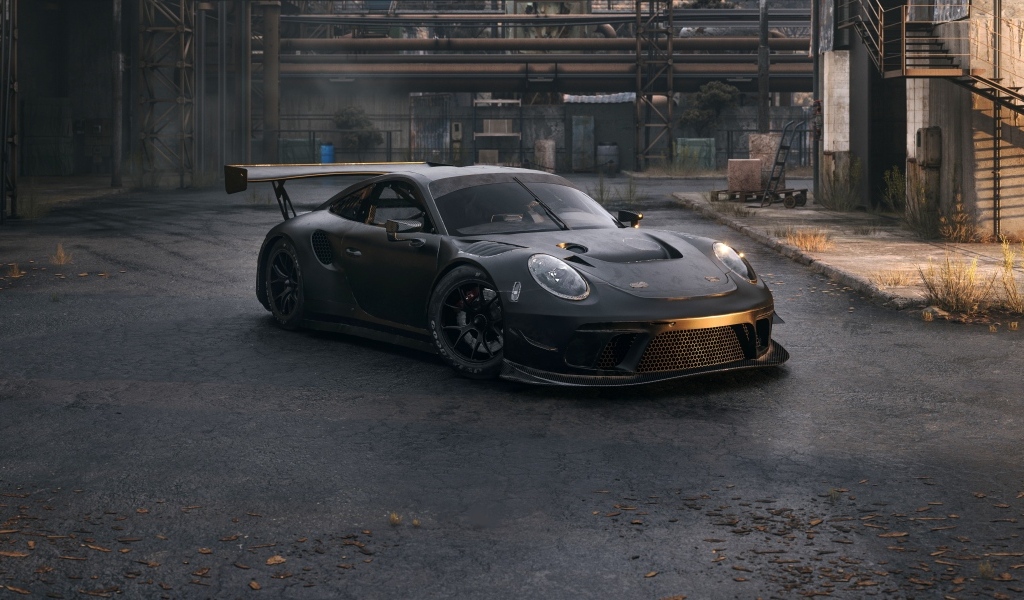 Быстрый автомобиль Porsche 911 GT3