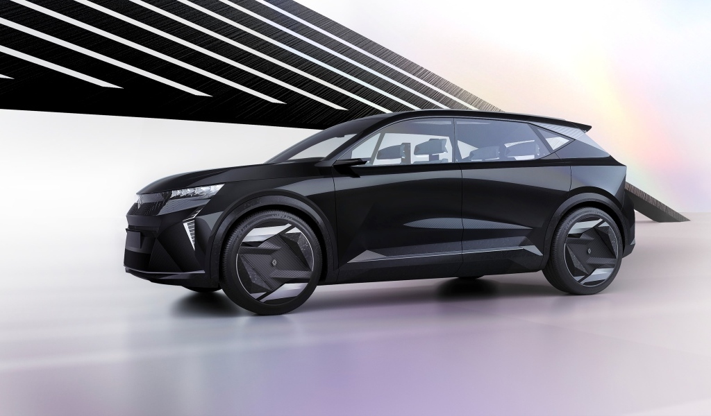 Черный автомобиль Renault Scénic Vision