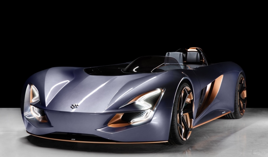 Автомобиль Suzuki Misano  на черном фоне