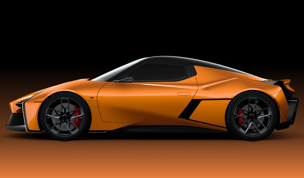 Вид сбоку на автомобиль Toyota FT-Se