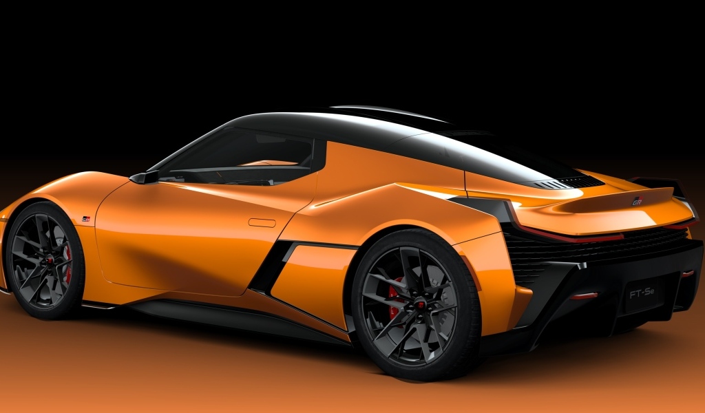 Вид сбоку на автомобиль Toyota FT-Se 2023 года