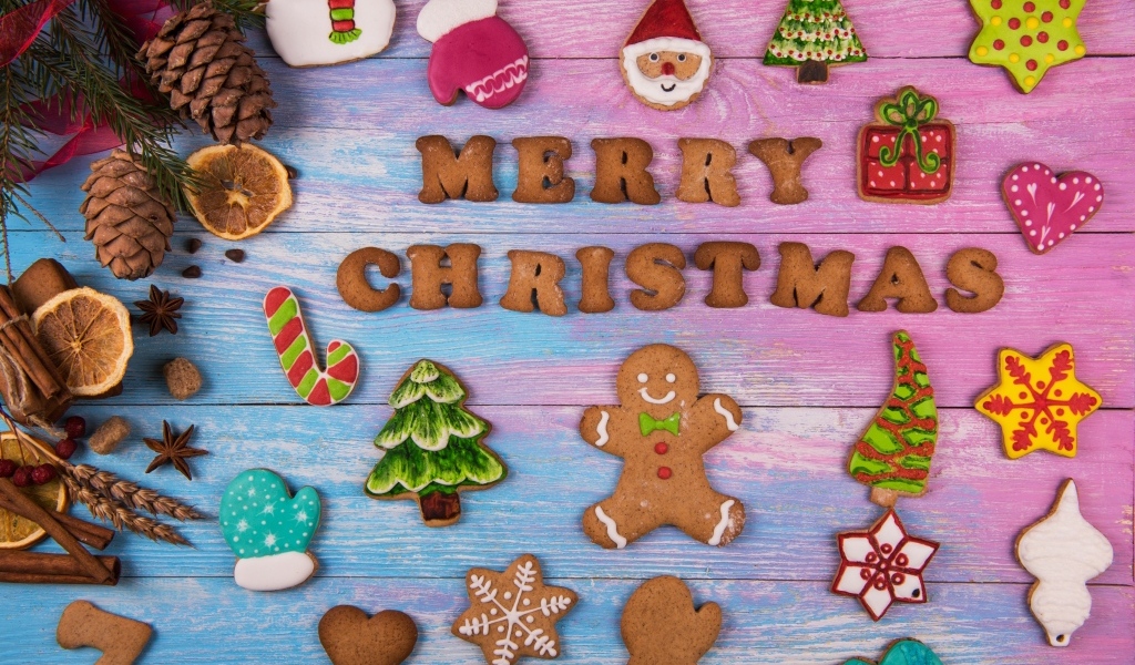 Красивое печенье на Рождество