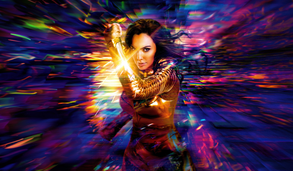 Яркая женщина супергерой в фильме Чудо-женщина 1984