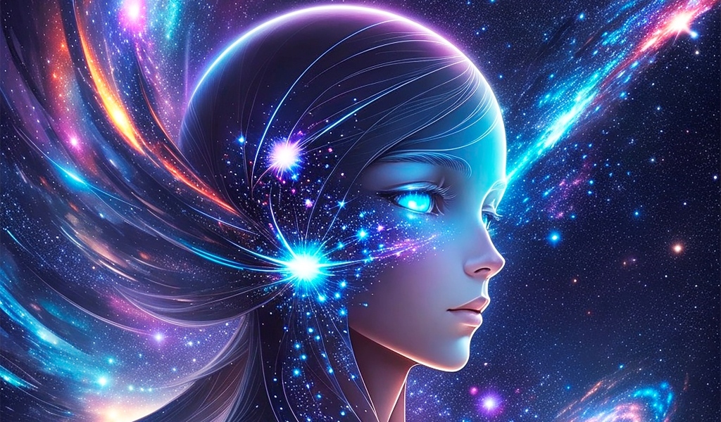 Фантастическая космическая девушка