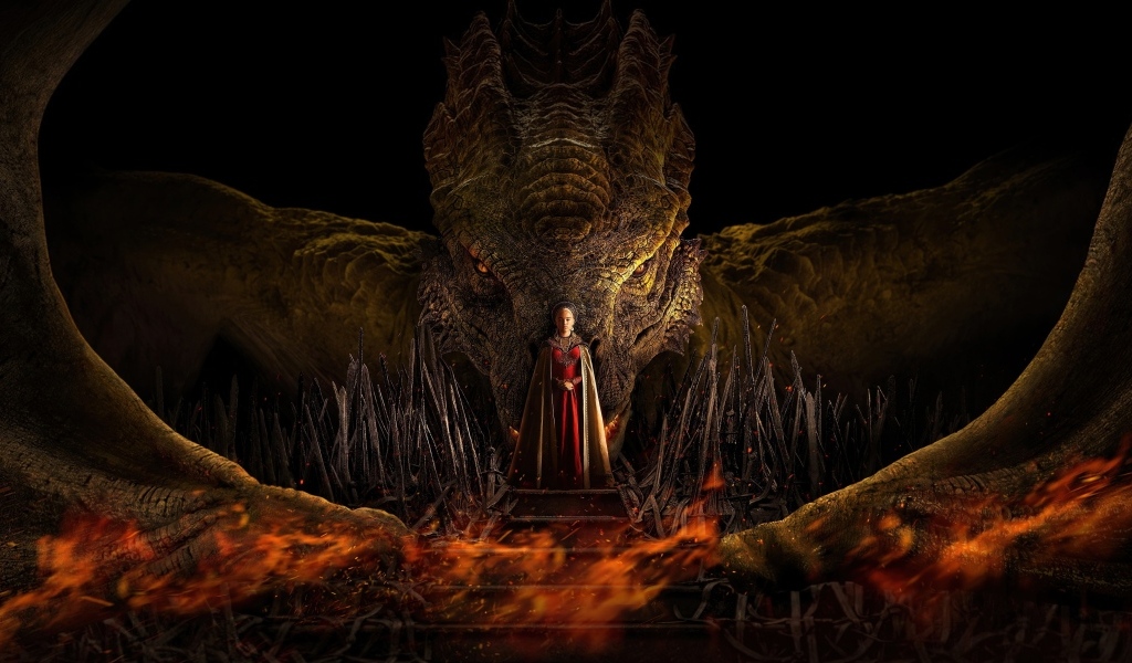 Фантастический дракон и принц