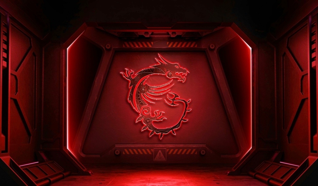 Дракон нарисован на красной железной двери