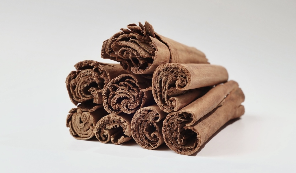 Корица на сером фоне