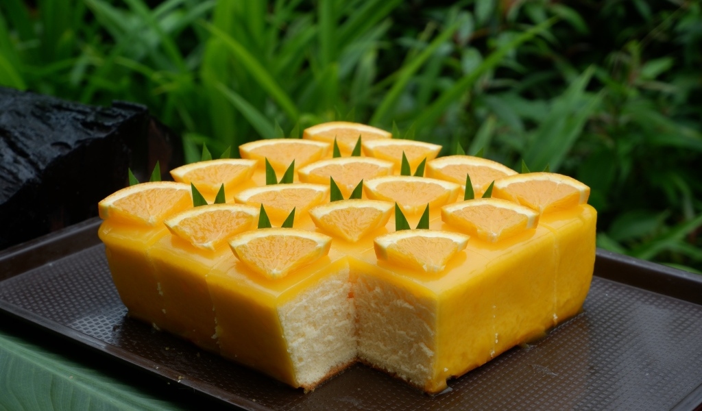 Творожный пирог с лимонным кремом