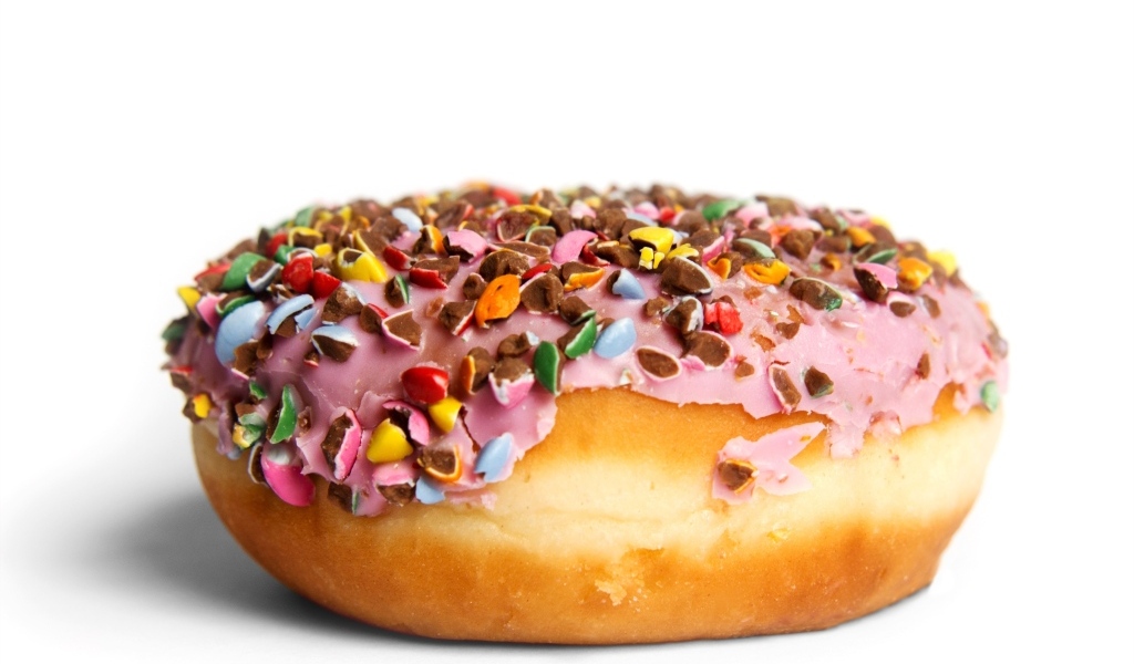 Пончик в сладкой глазури