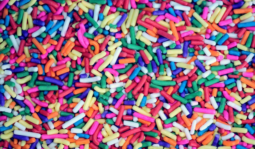 Разноцветная сладкая посыпка для кондитерских изделий