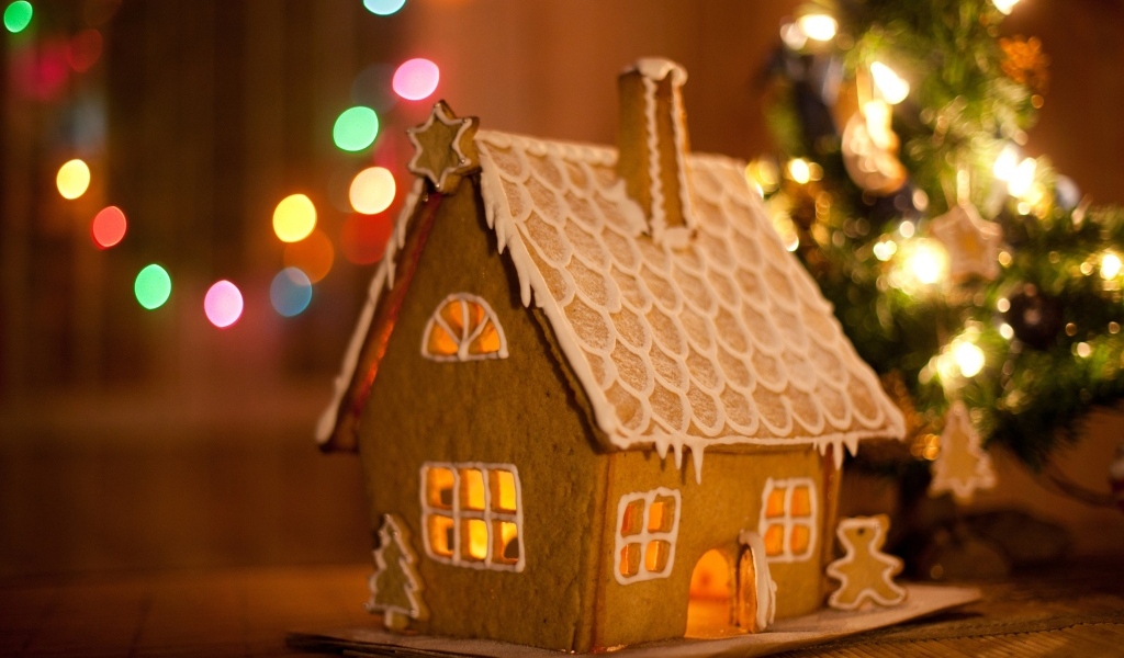 Сладкий пряничный домик на Рождество
