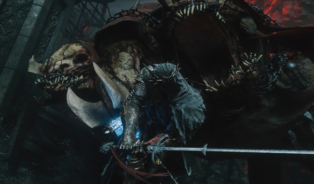 Битва с монстром компьютерная игра The Lords of the Fallen