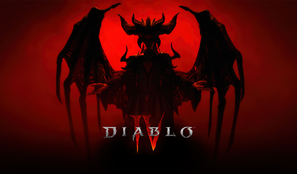 Постер новой компьютерной игры Diablo IV, 2023