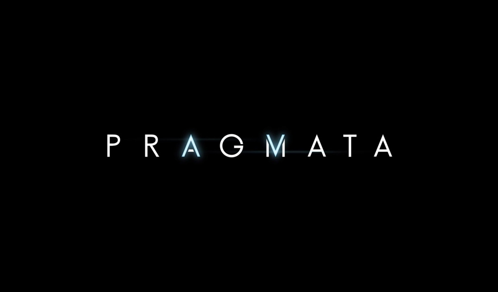 Постер компьютерной игры Pragmata на черном фоне