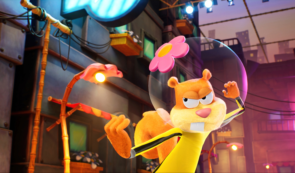 Белка Сэнди компьютерная игра SpongeBob SquarePants: The Cosmic Shake