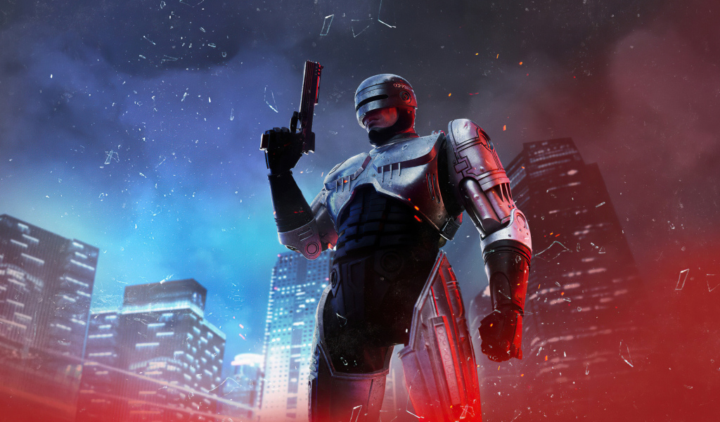 Солдат из компьютерной игры RoboCop: Rogue City