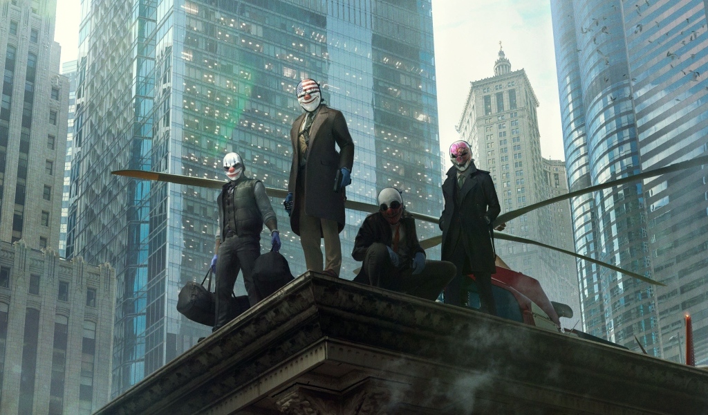 Злодеи из компьютерной игры Payday 3