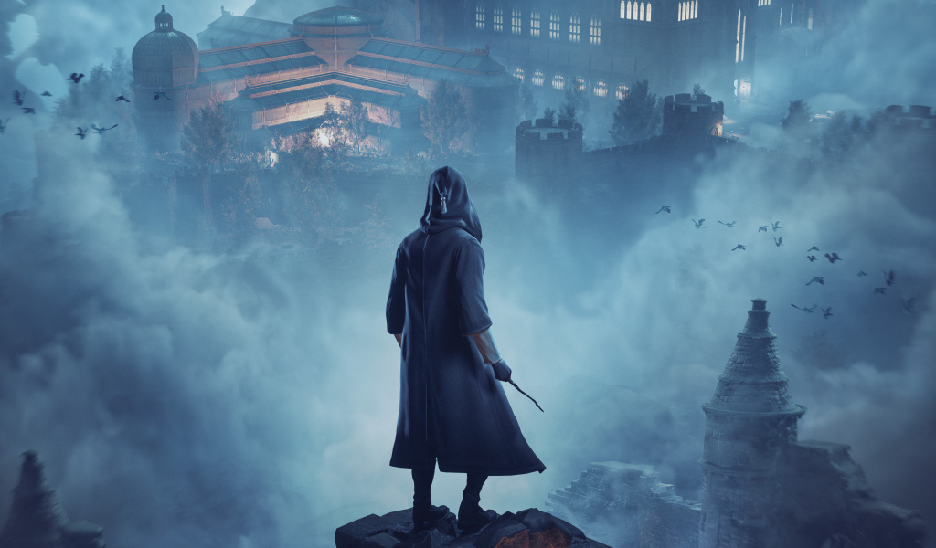 Волшебник из компьютерной игры Hogwarts Legacy