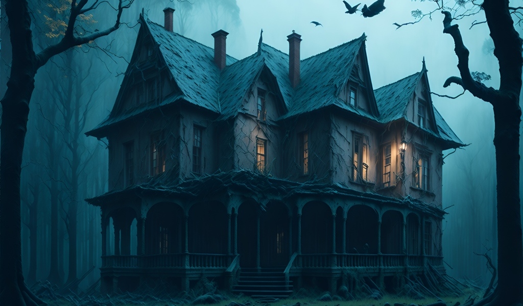 Старый дом в зловещем лесу