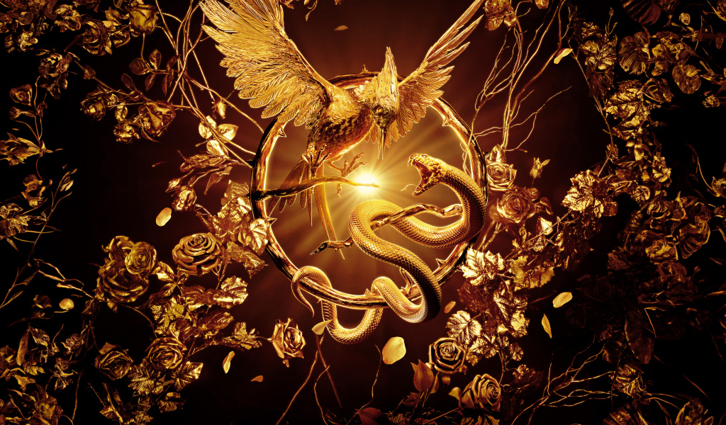 Красивый постер фильма Голодные игры: Баллада о змеях и певчих птичках