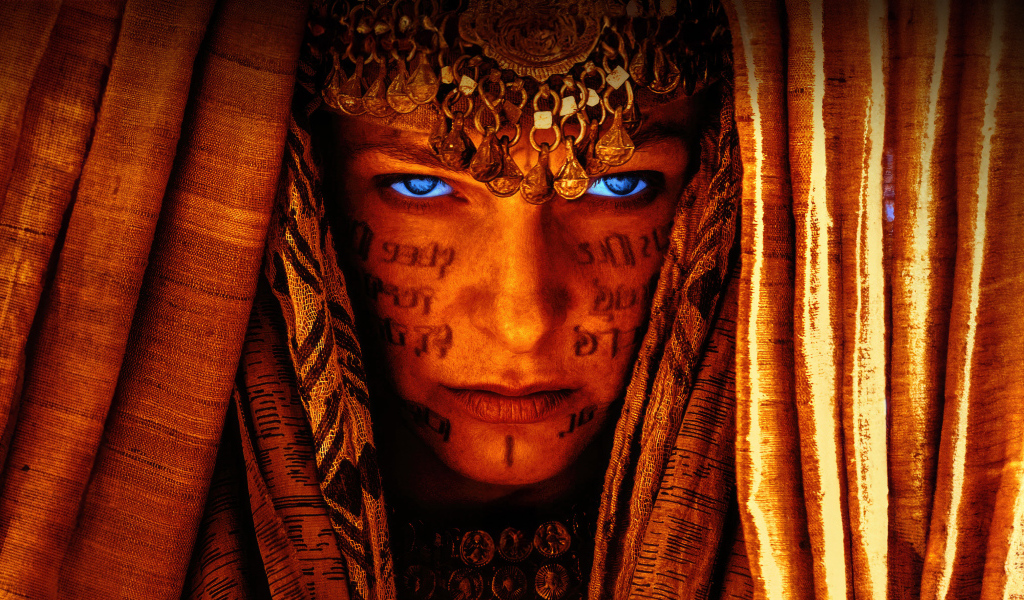 Рисунке на лице нового девушки новый фильм Дюна: Фильм второй