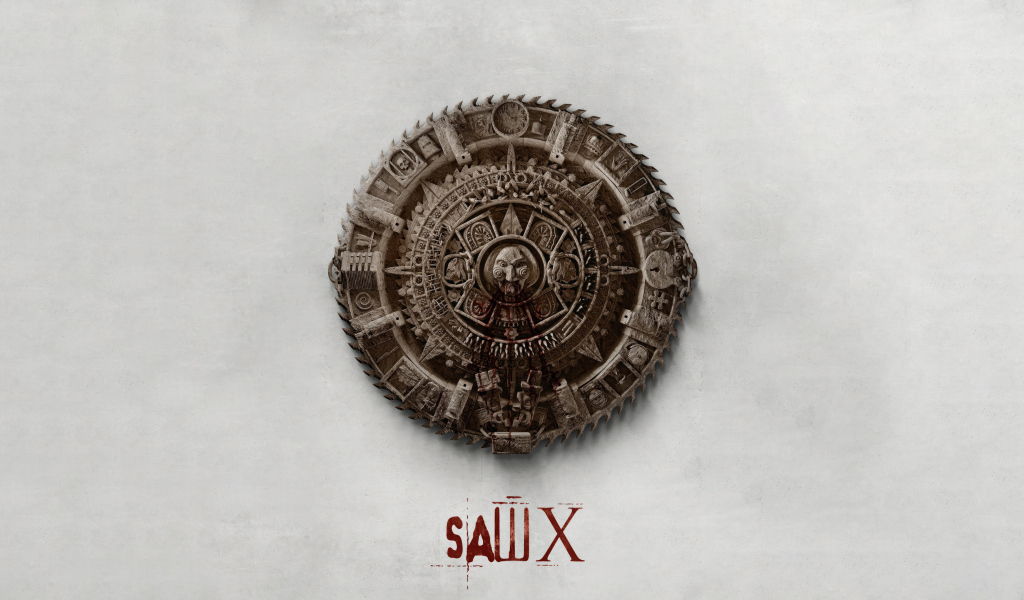 Логотип нового фильма Пила 10, 2023