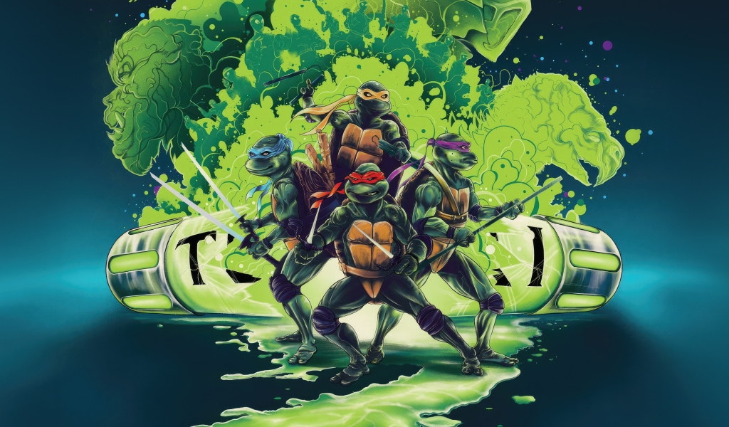 Постер фильма Черепашки-ниндзя: Погром мутантов, 2023