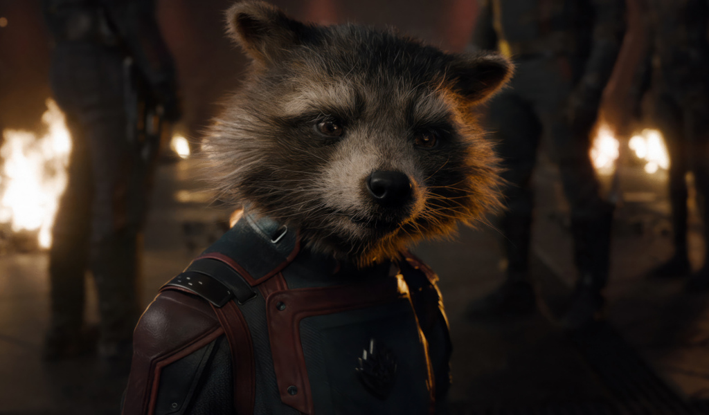 Енот Ракета персонаж фильма Стражи Галактики: Часть 3