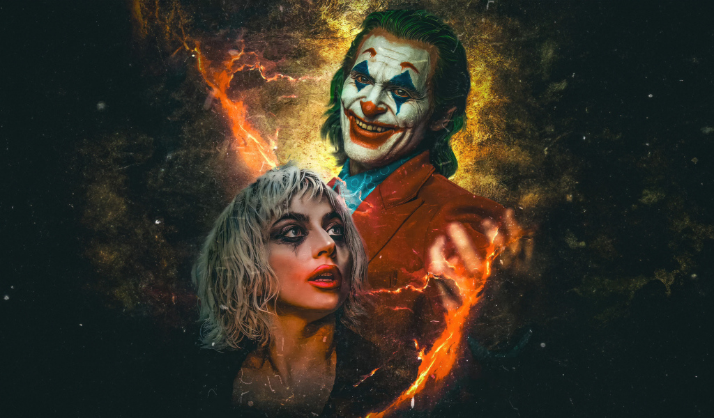 Эффектный постер нового фильма Джокер: Безумие на двоих, 2024