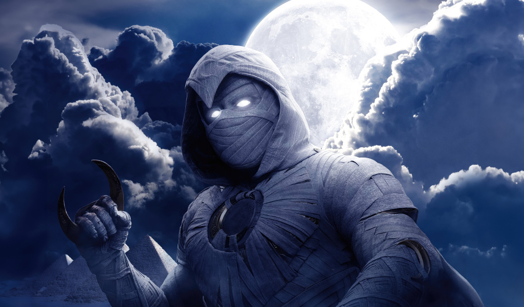 Супергерой Лунный рыцарь в костюме мумии